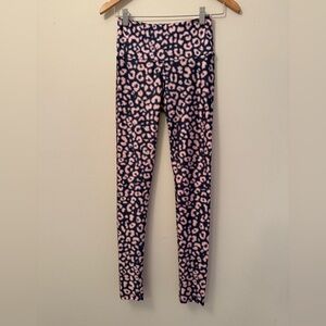 Goldsheep Pink and Blue Leopard Leggings